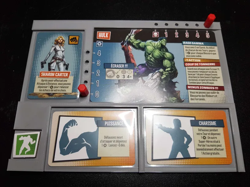 Hero dashboard for Marvel Zombies - Heroes Resistance