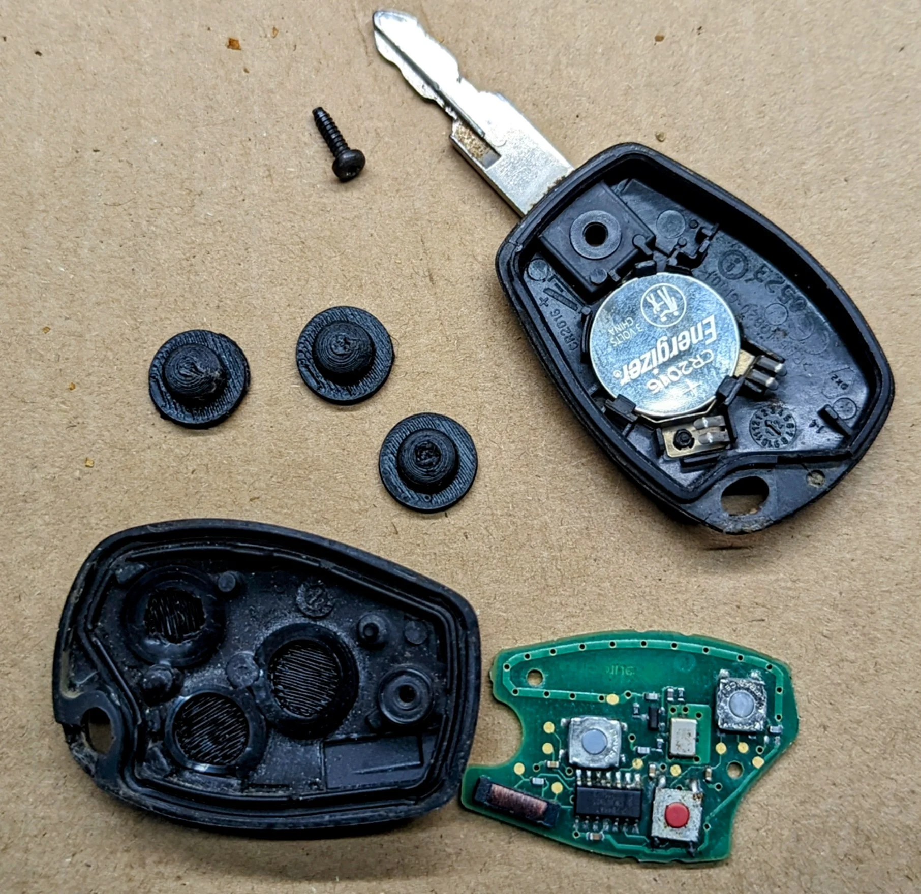 Renault Trafic Key Buttons
