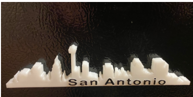 San Antonio Skyline Magnet