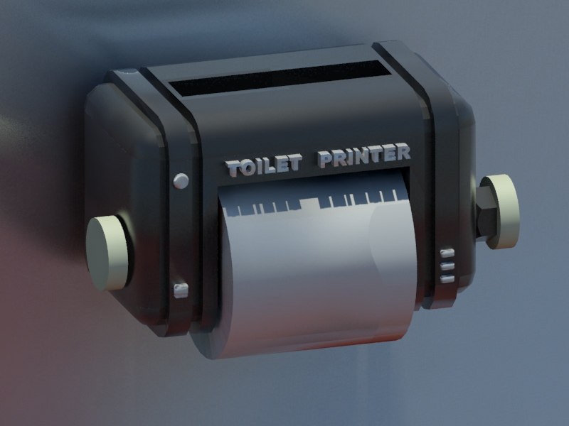 TOILET PAPER PRINTER HOLDER
