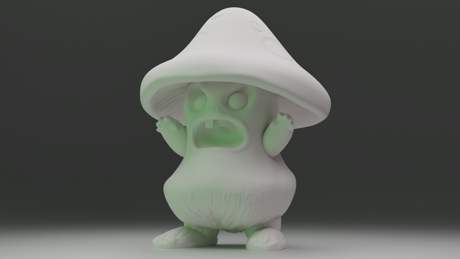 Angry little mushroom man