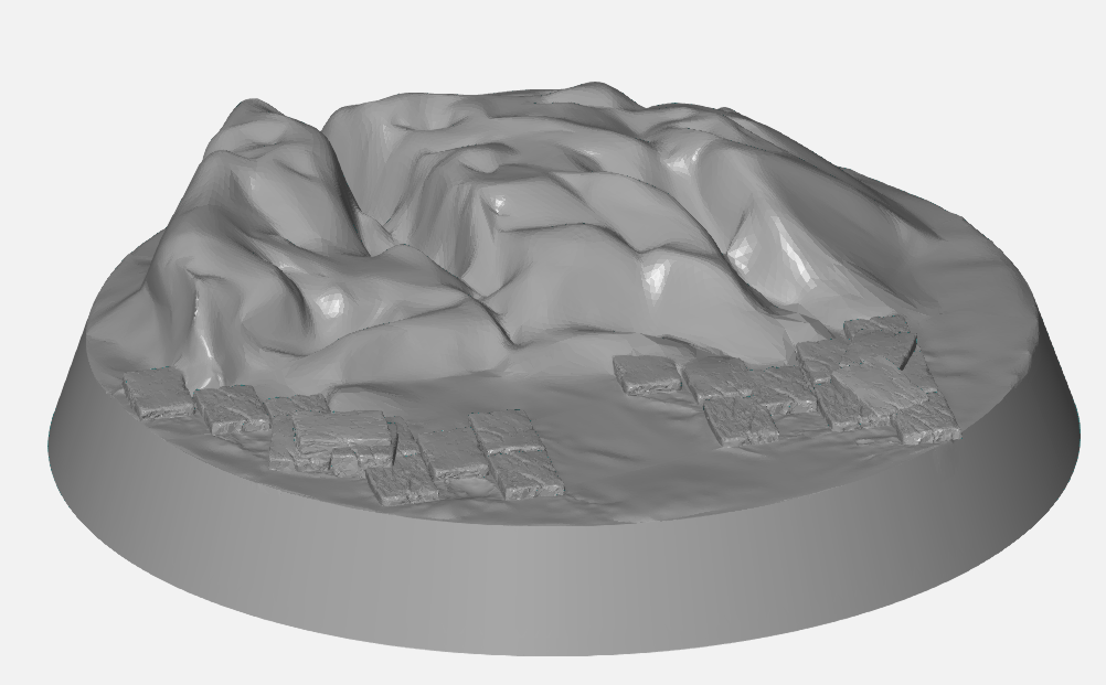rocky tabletop base