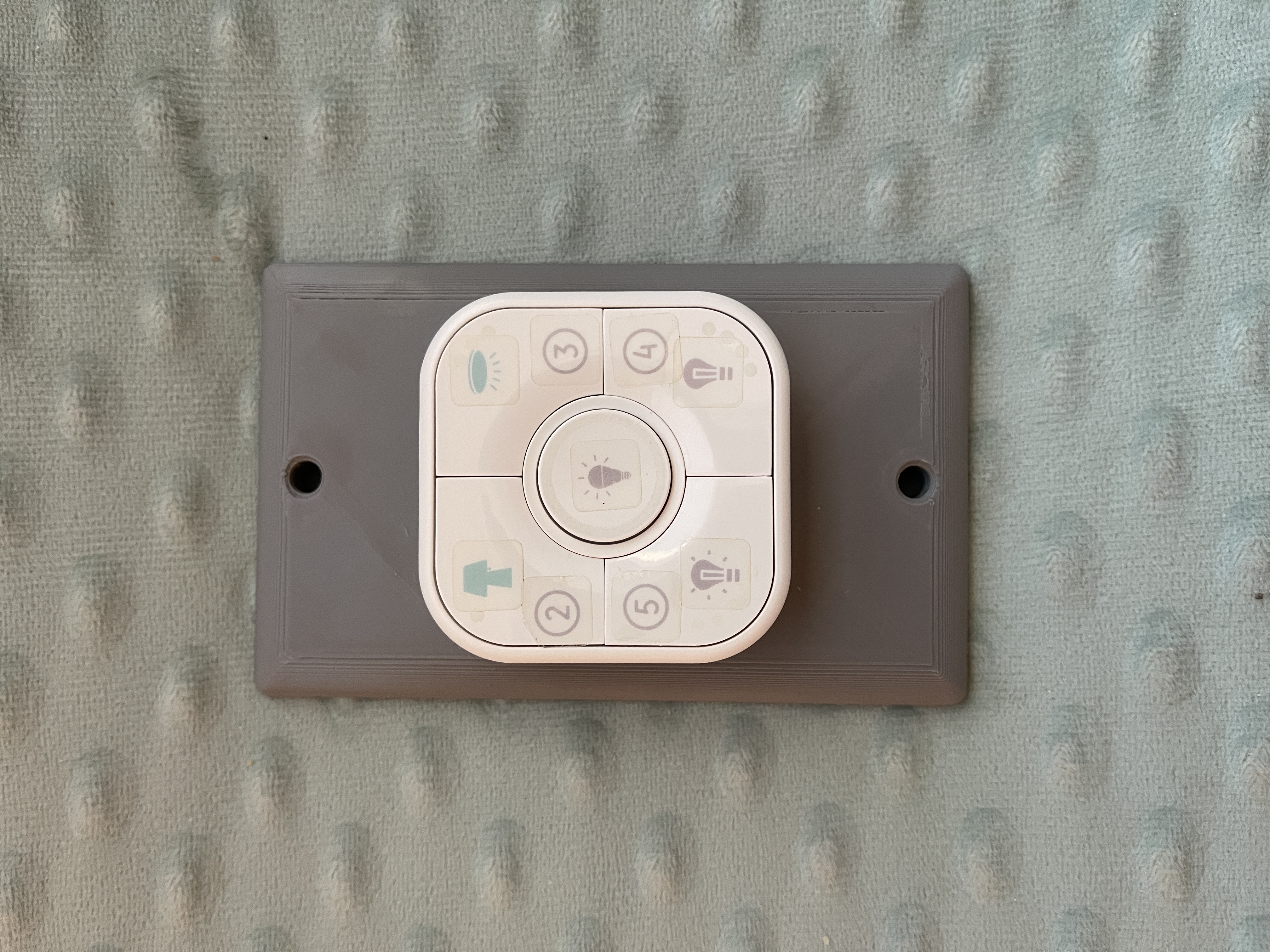 Cover Plate Mount for Onvis Apple Home 5 button switch