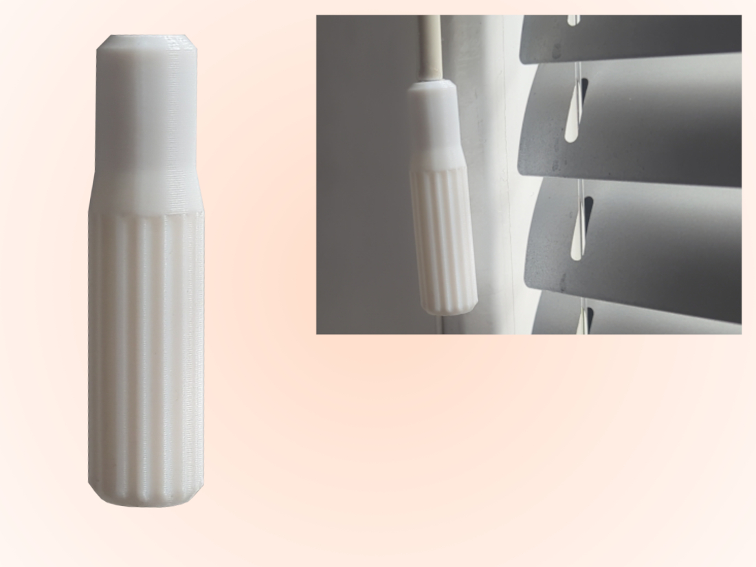 Blinds rod grip and connector