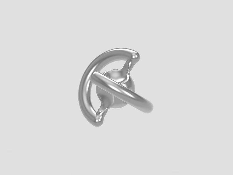 Sphericon - triangle based sphere - wire based - easytoprint v2 - rolling functional sculpture