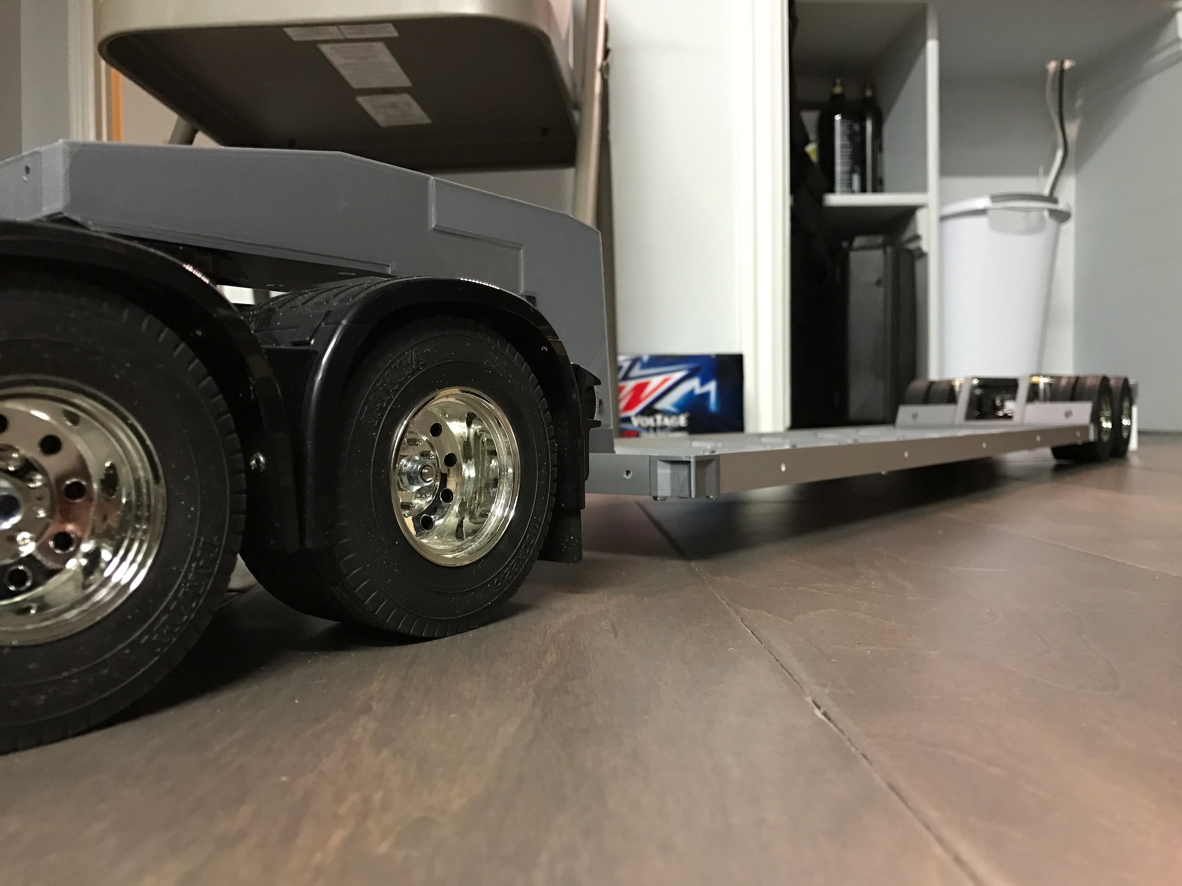 Tamiya Truck 1/14 Compatible Low Boy Trailer v1
