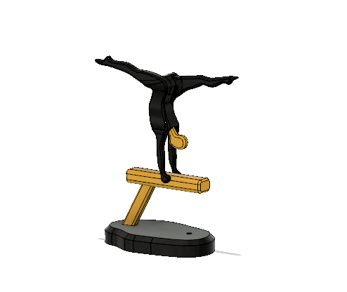 Gymnastics Athlete Minimalist Square