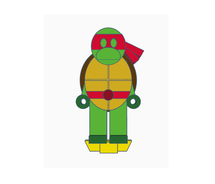 Flatminis Continued - Teenage Mutant Ninja Turtle