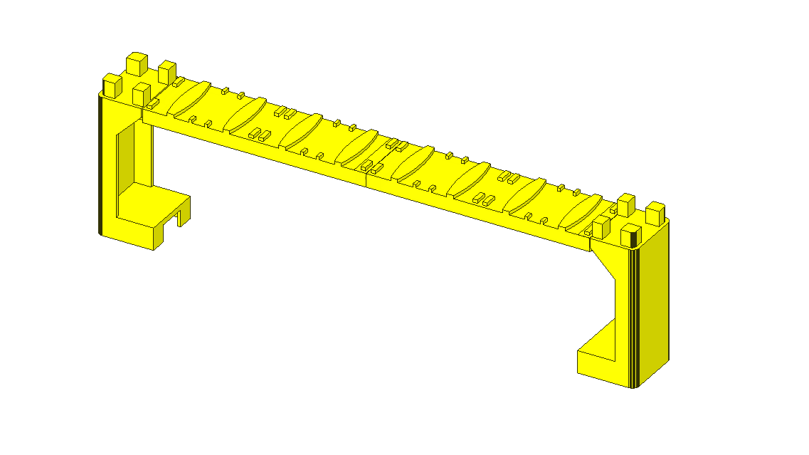 Plarail Quadruple track pier