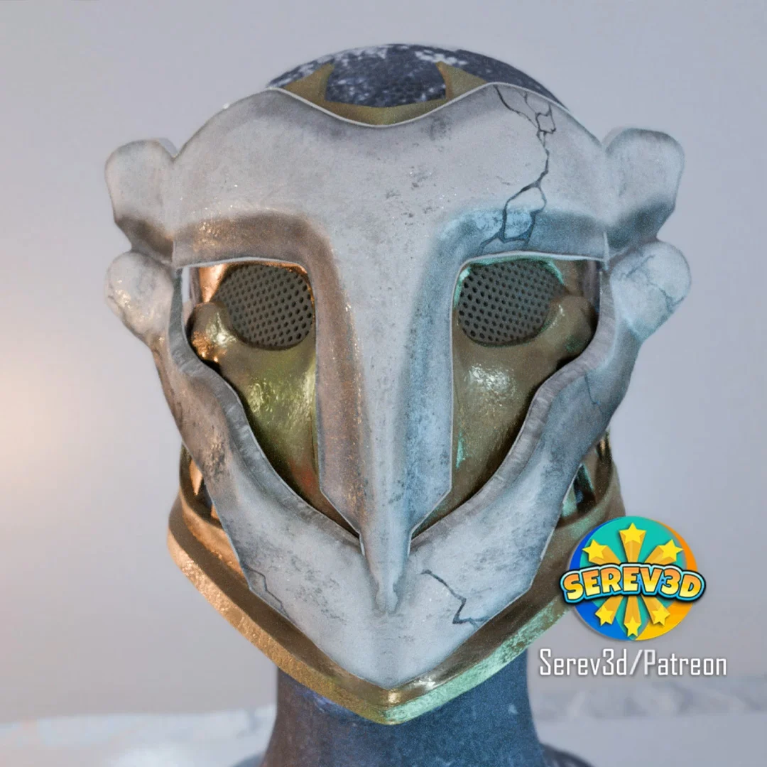 Arcane Ekko Mask - wearable LoL cosplay prop - Serev3D
