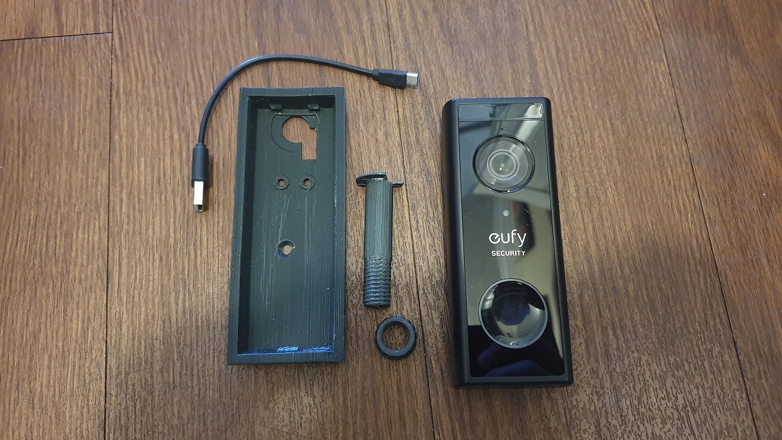Eufy wireless doorbell cam peephole mount