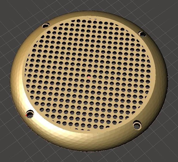 Speaker grill / Lautsprecher gitter 75mm
