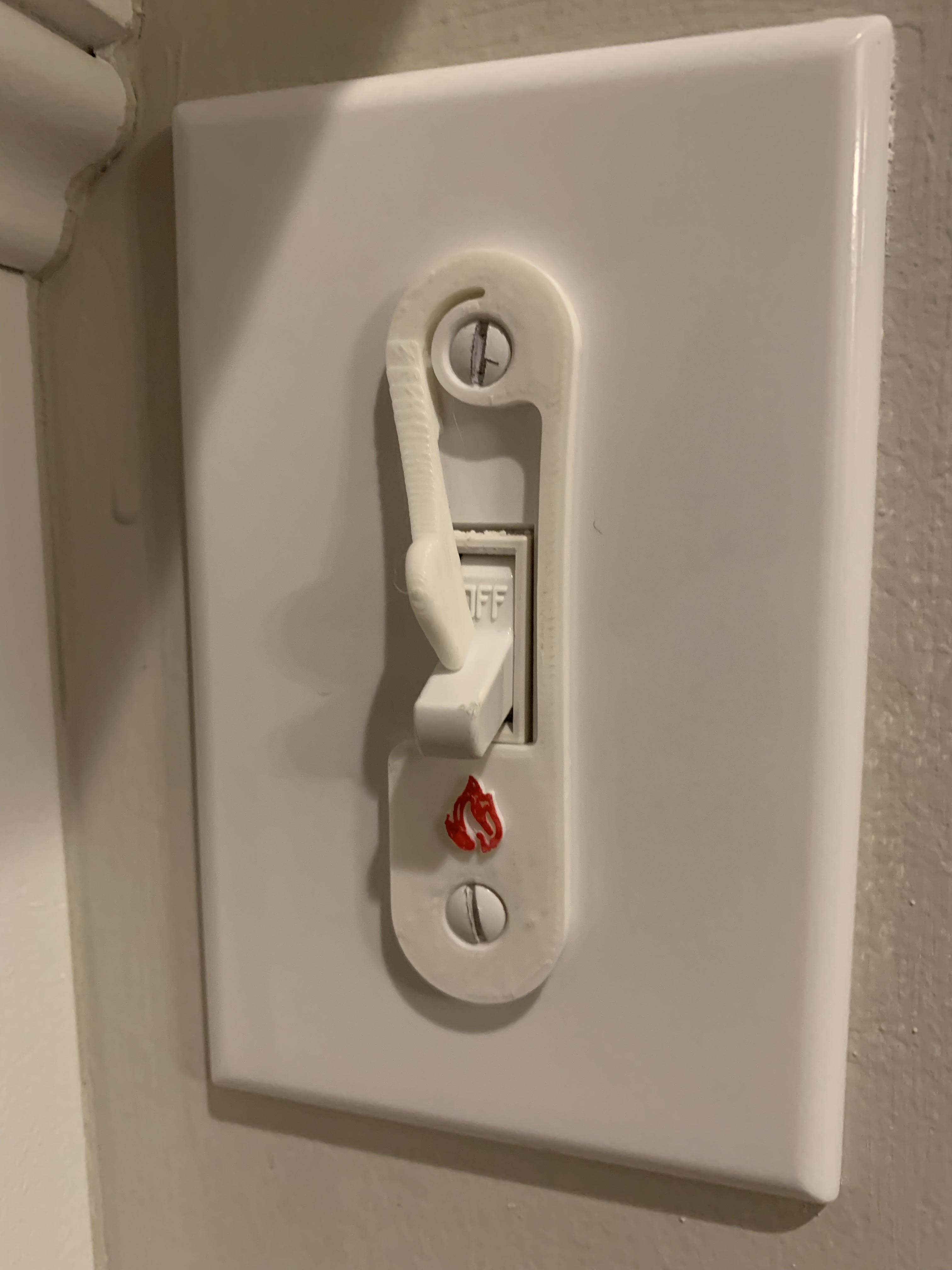 Fireplace Switch Lock