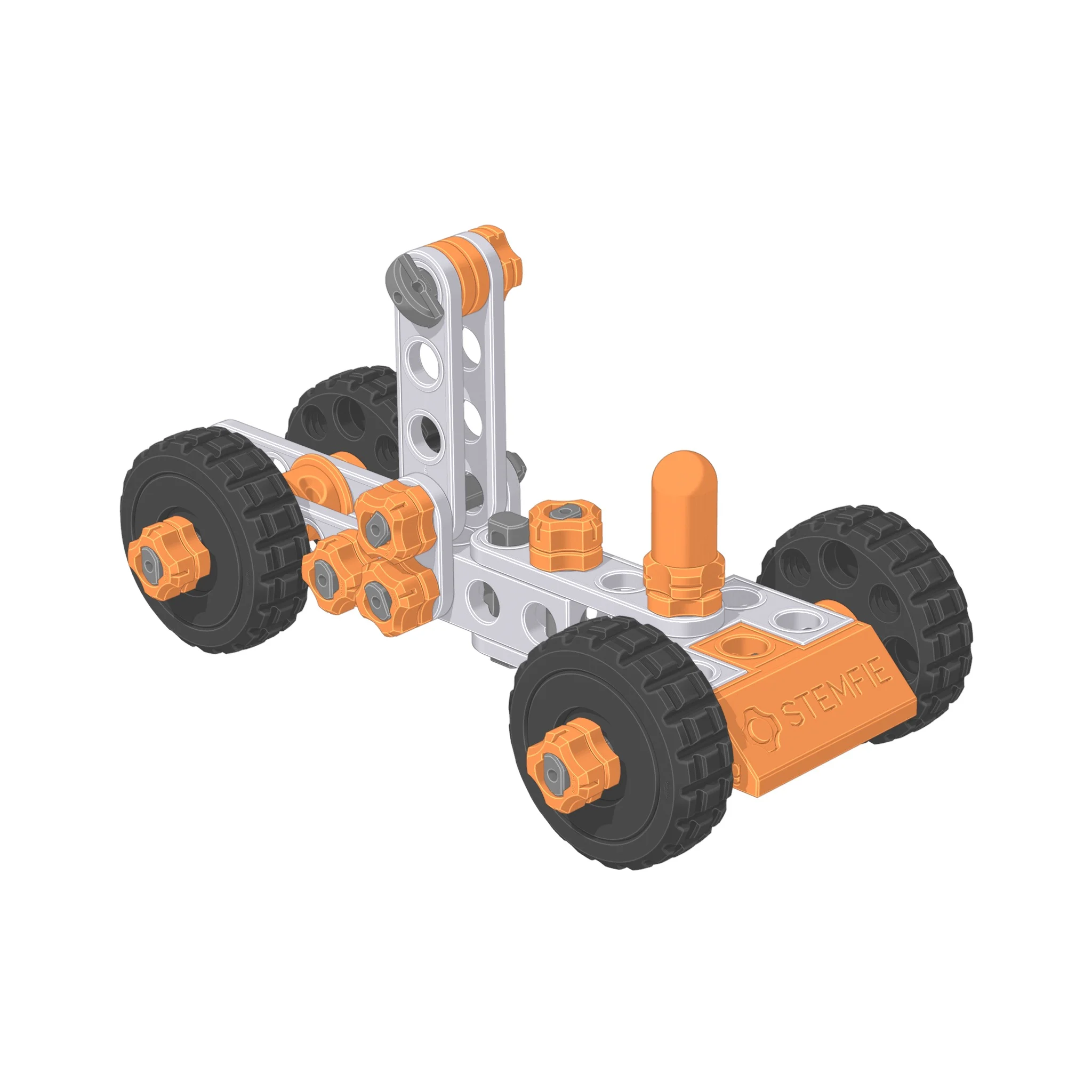 STEMFIE rubber-band-driven car