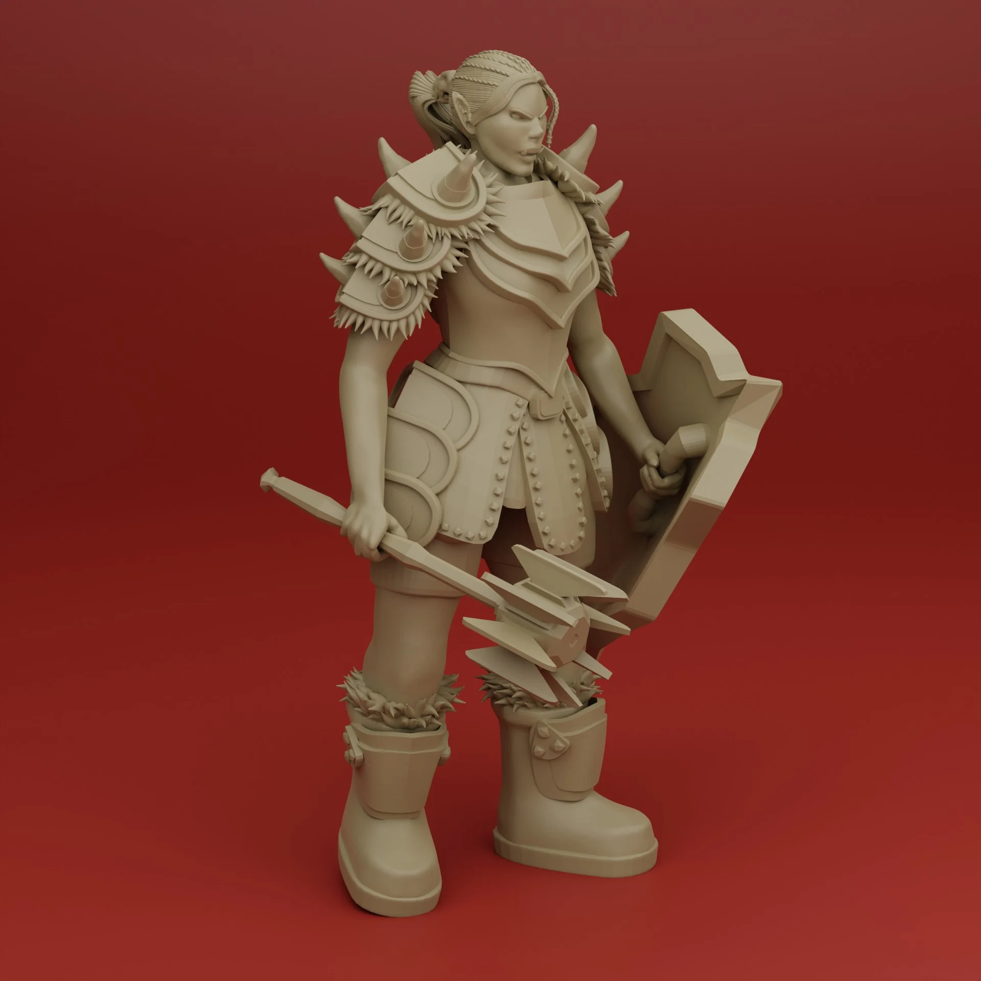 Half-Orc Shieldmaiden