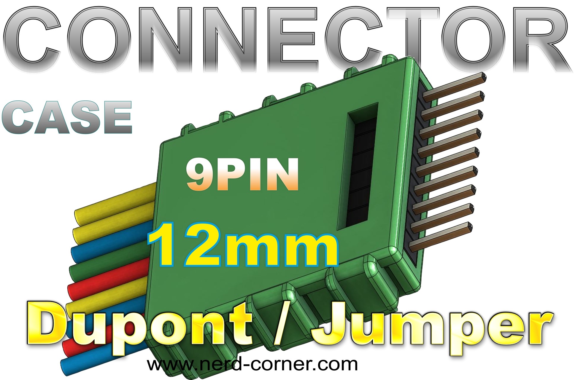 Connector housing Dupont 9Pin 12mm
