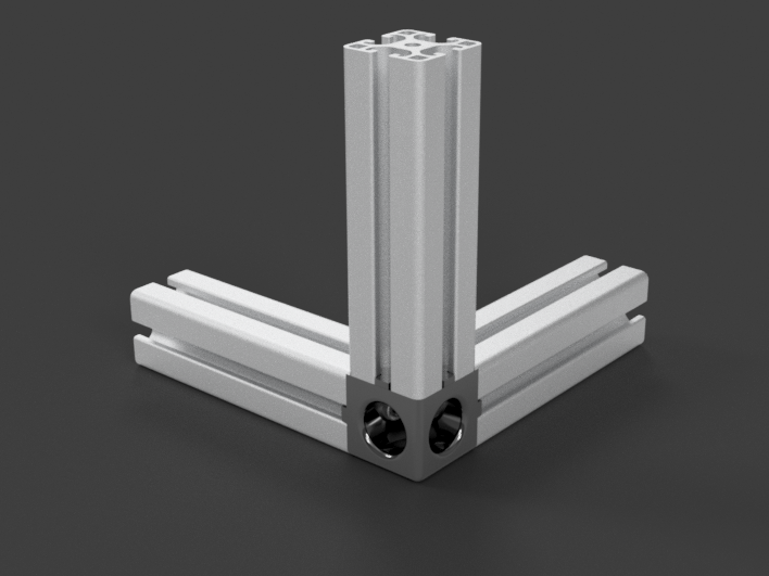 ITEM light 4040 3-way-connector