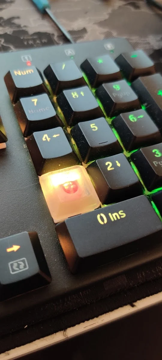 Redragon Shrapnel RGB Keycap replacement