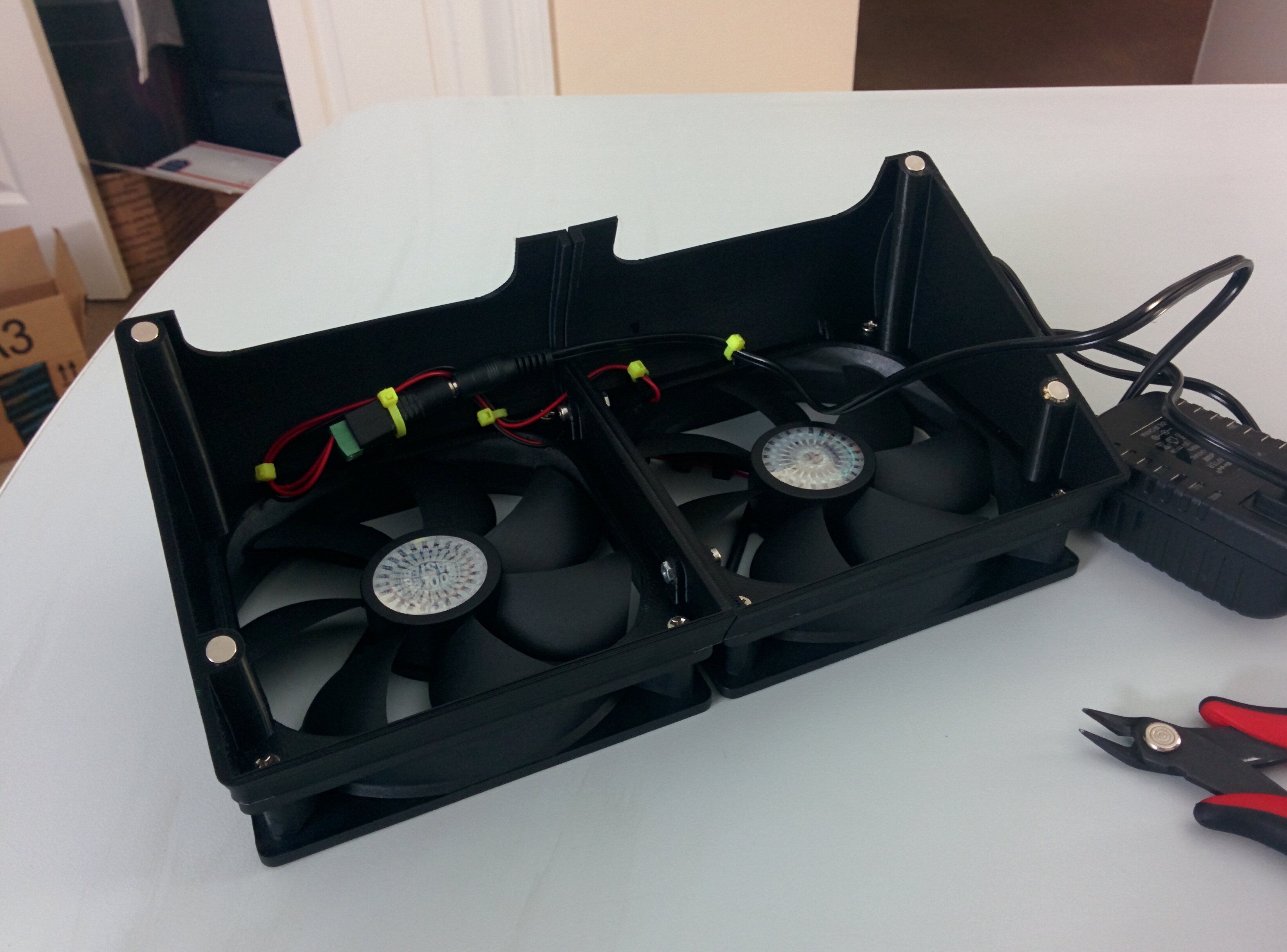 Vent register fan
