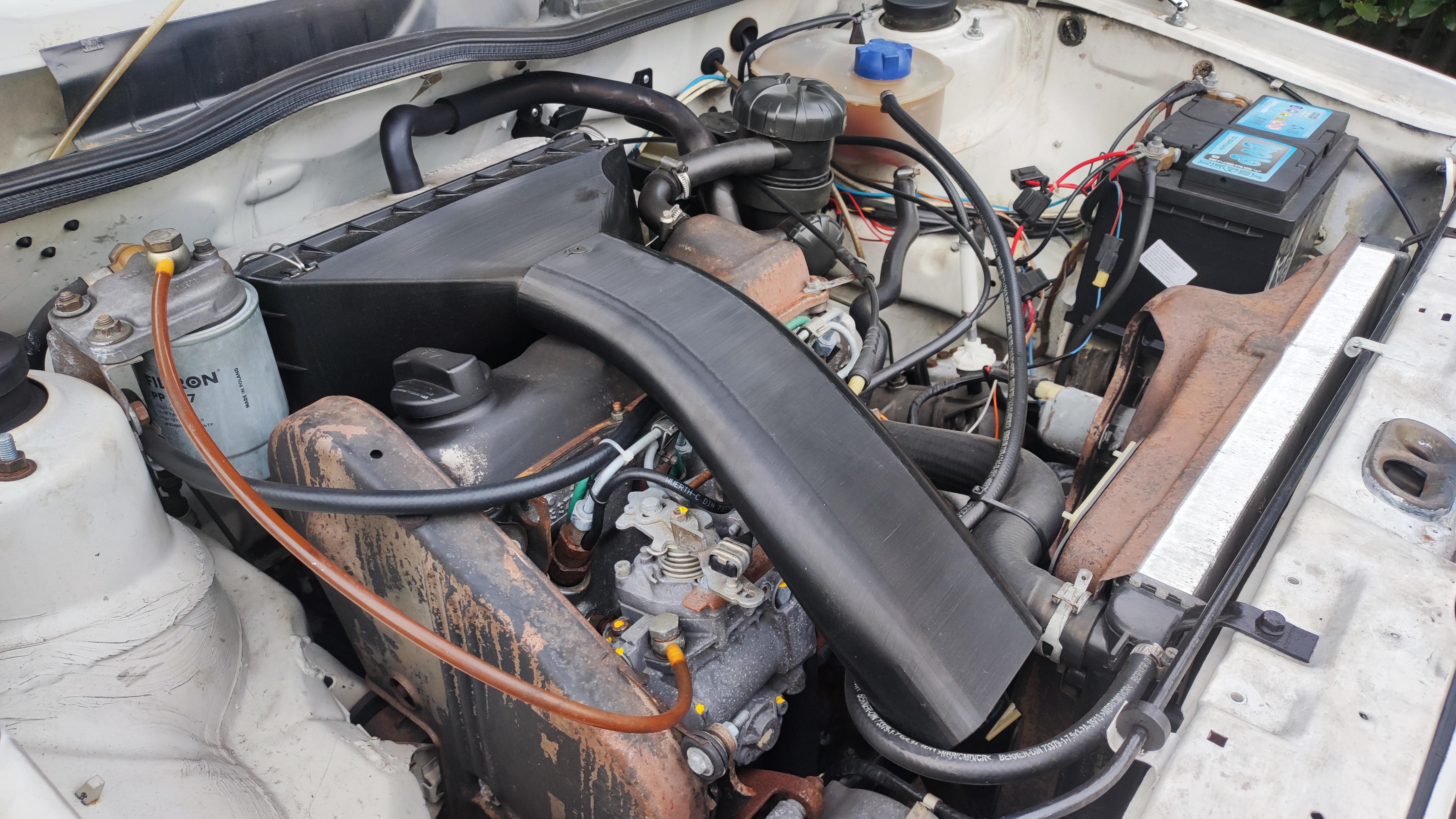 VW Golf Mk1 Rabbit 1.6 Diesel Uprated Cold Air Intake