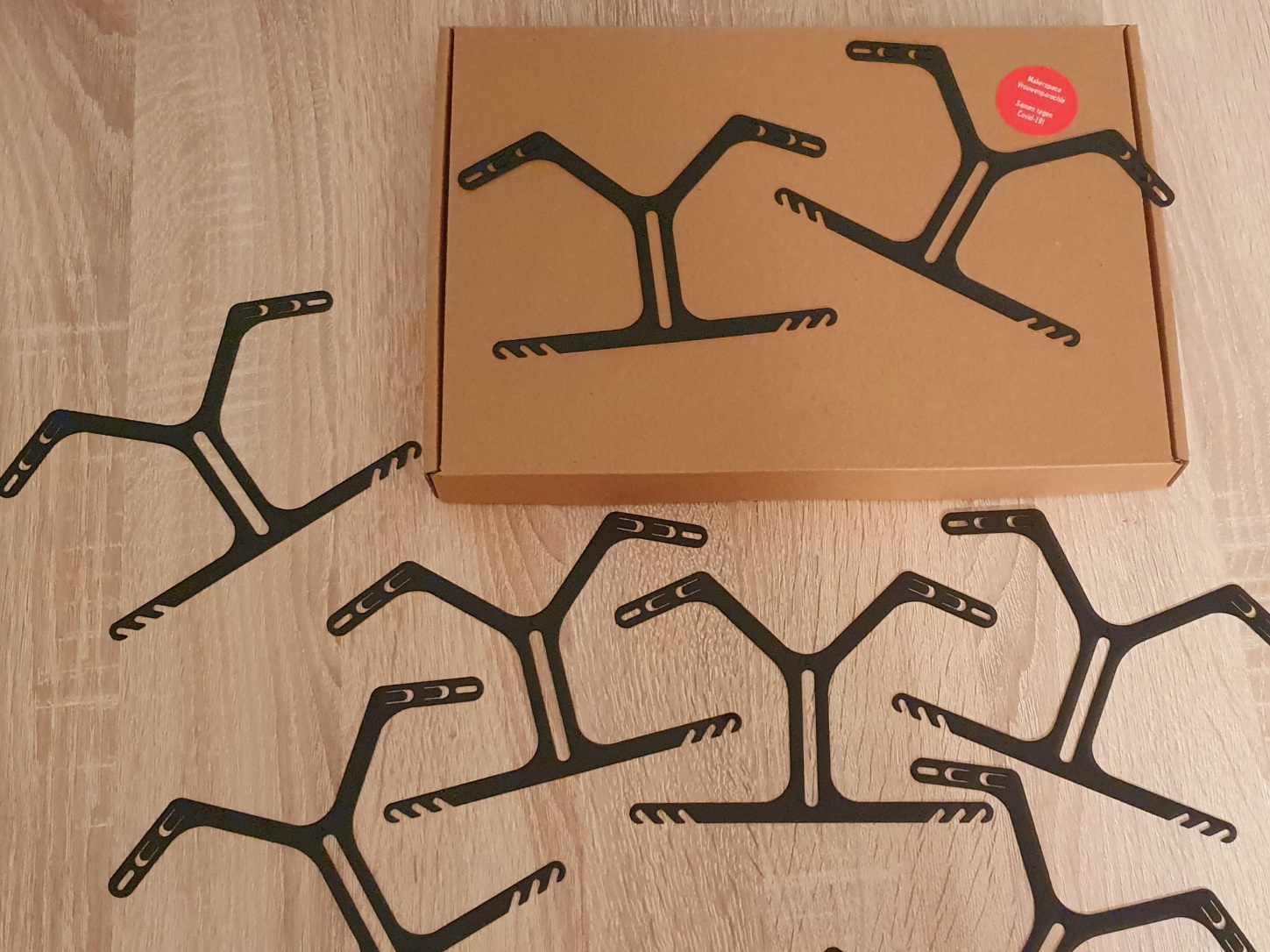 Covid19 Mask Breather Remix (Laser Cuttable, Easy print, Hooks-in-Place)