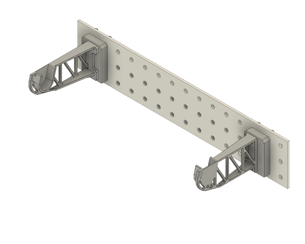Pegboard Mount Paper Towel Holder