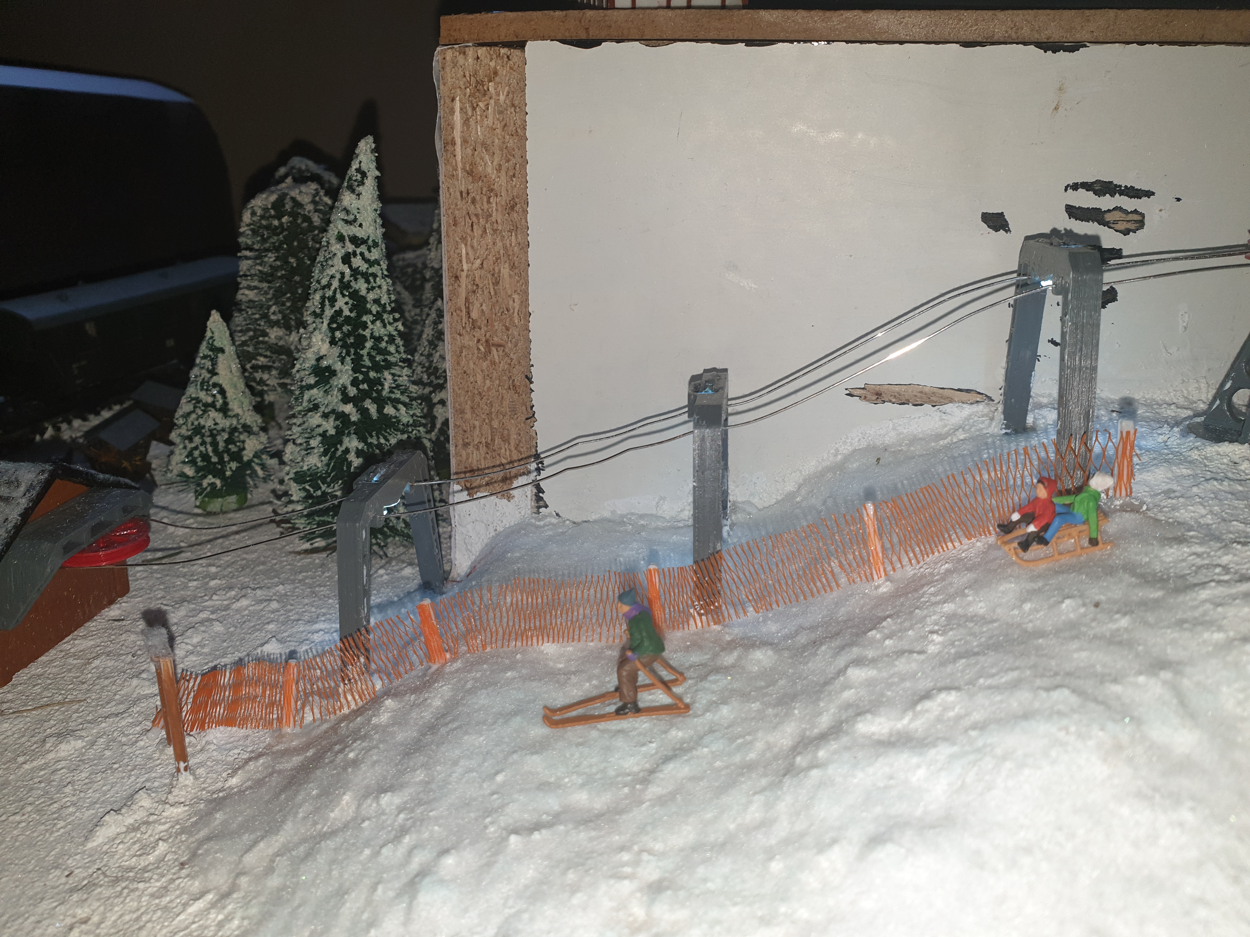 Recycling Schneefangzaun H0 - Snow guard fence