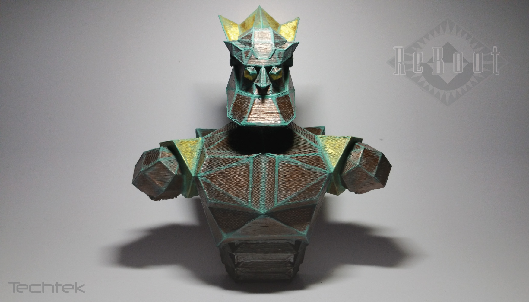 Megabyte Bust - Reboot (Low-Poly)