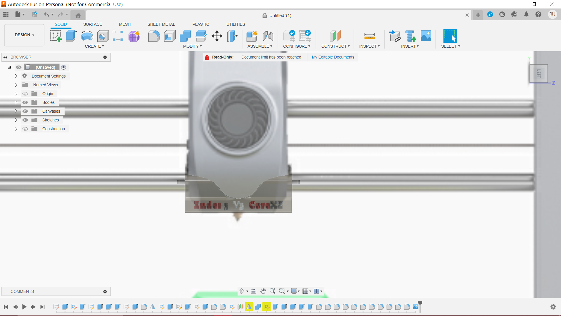 Light Bracket for Print Head Ender 3 V3 CoreXZ, K1C, K1, etc.