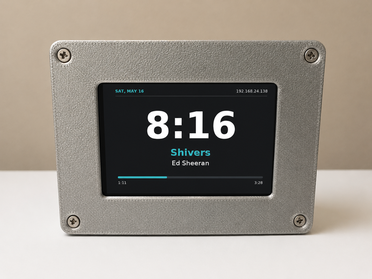 Raspberry Pi 5 Volumio Player with NVMe, PoE, DAC, and a Bare-Metal Style LCD