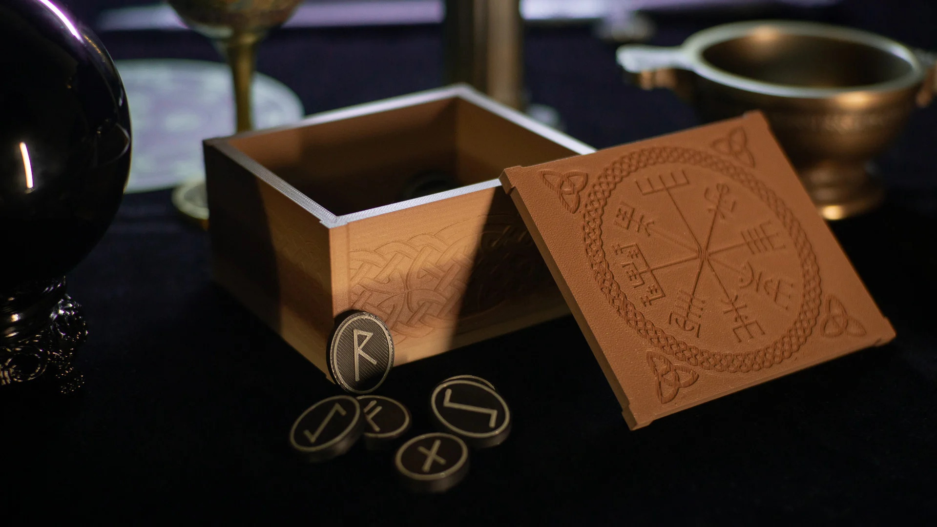 Elder Futhark Rune Set and Case