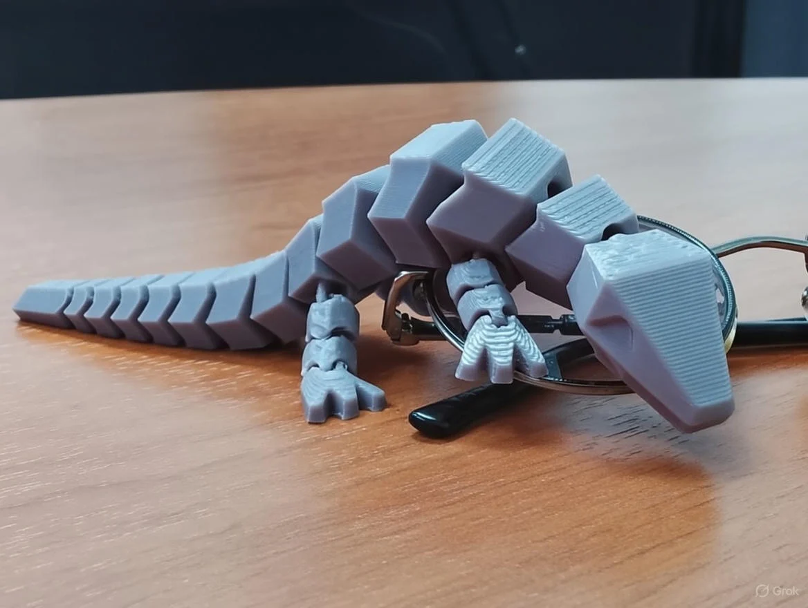Articulated Cyber Gecko Duo - Print-in-Place Flexi Lizard