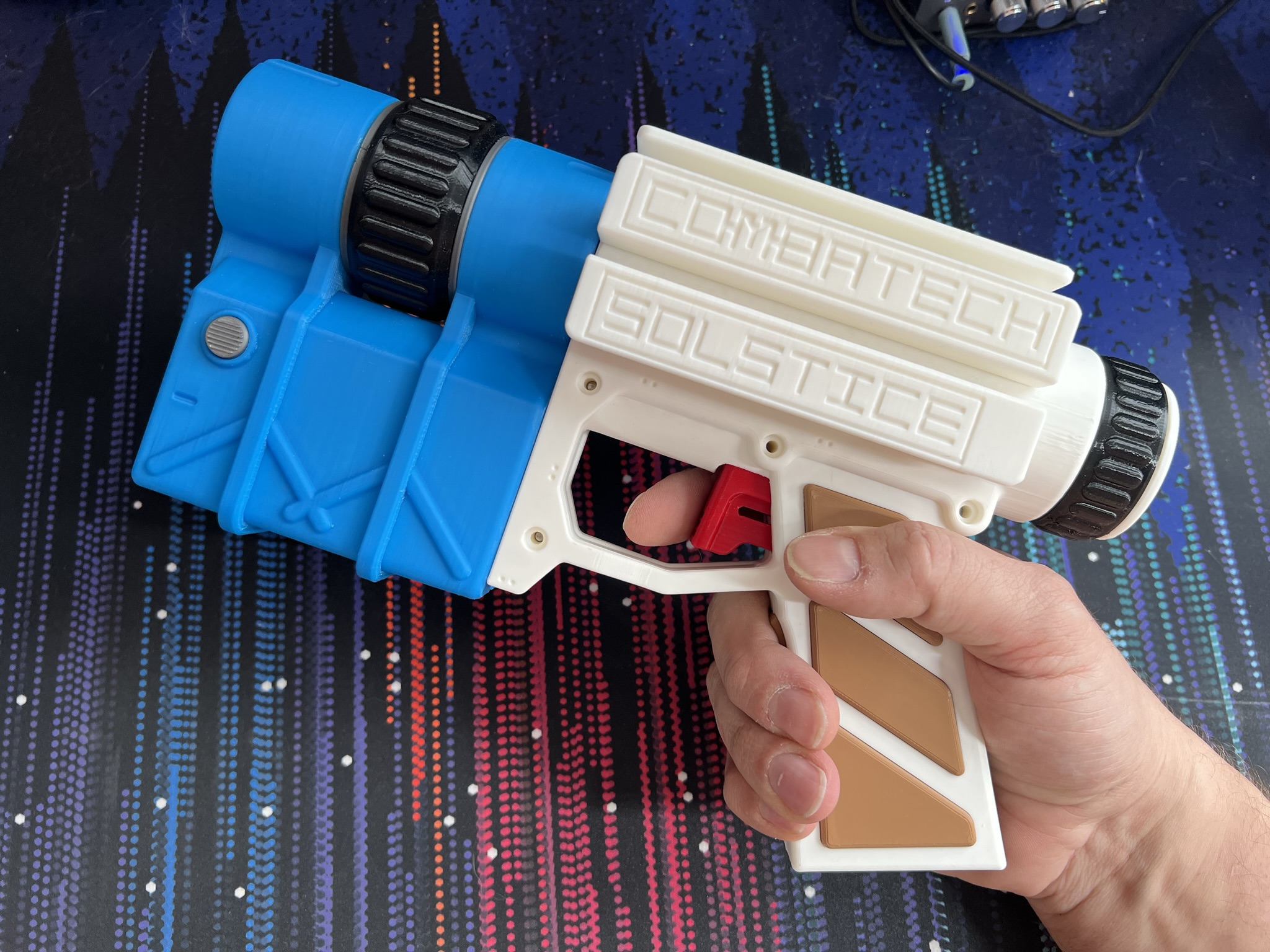 Combatech Solstice laser pistol from the video game Starfield