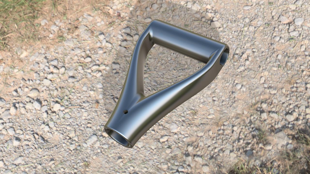 Shovel Handle - Strong 3D Printable (improved)