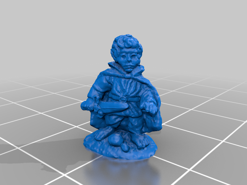 Remaster of Grenadier Halflings 2002C Miniature
