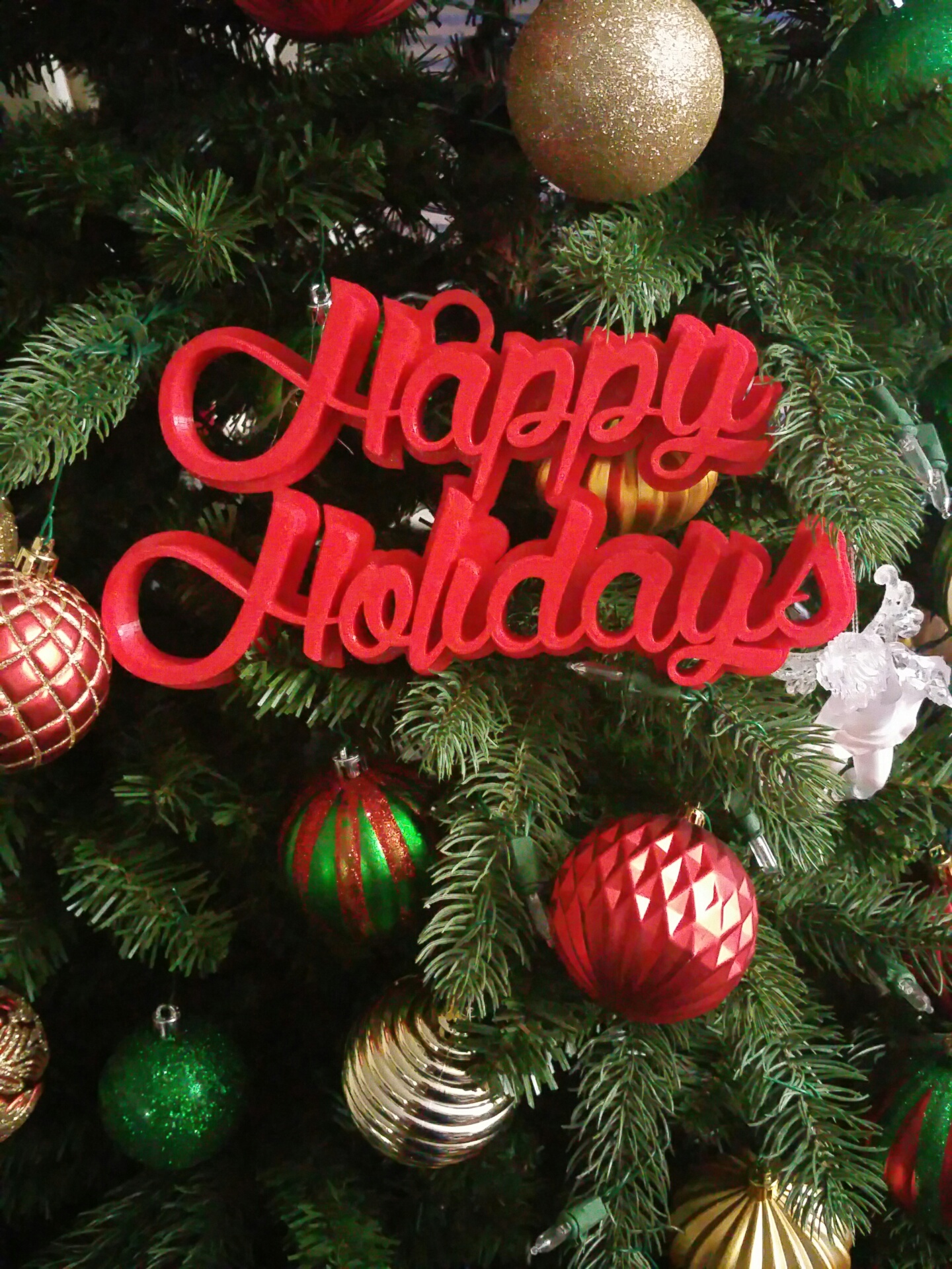 Happy Holidays Ornament