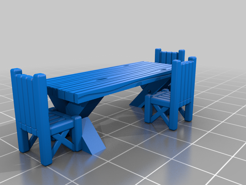 Gloomhaven - Table and chairs