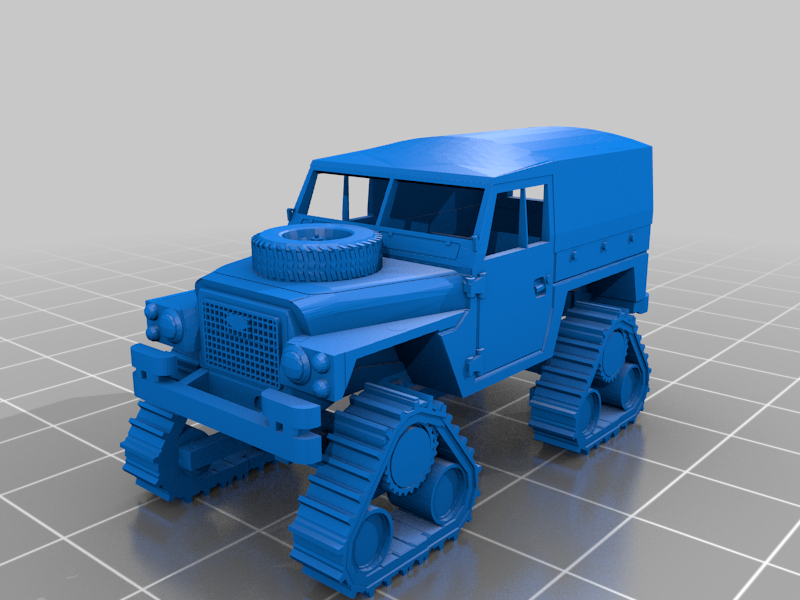 Land Rover S3a Lightweight with Cuthbertson track conversion