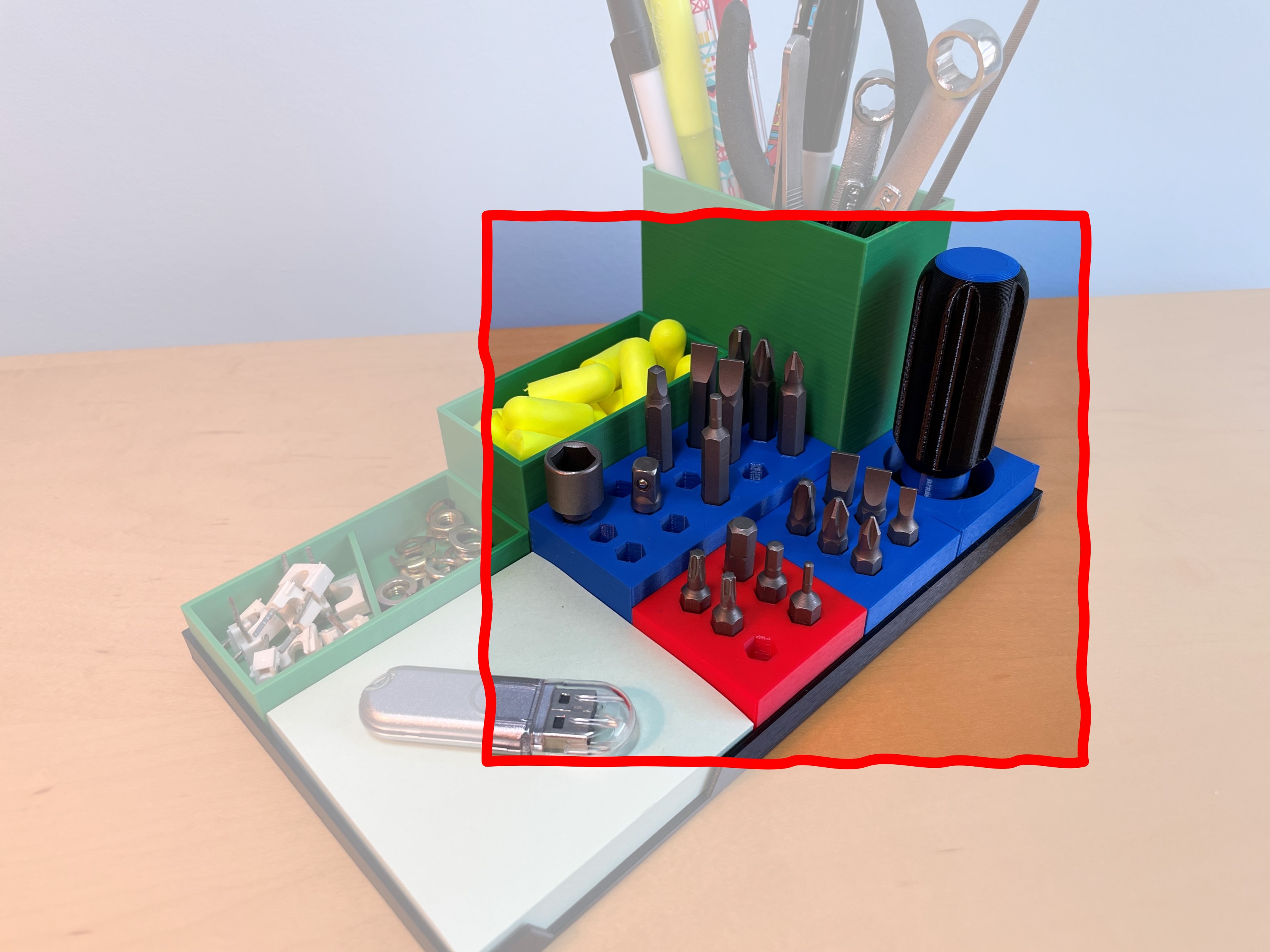 Daves Modular Organizer-Hexbit Holders (Remix)