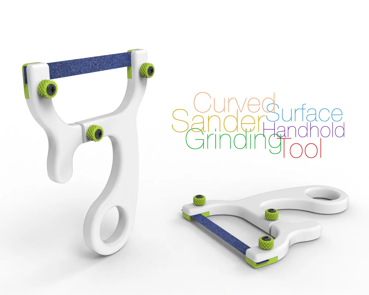 Curved Surface Sander Handhold Grinding Tool