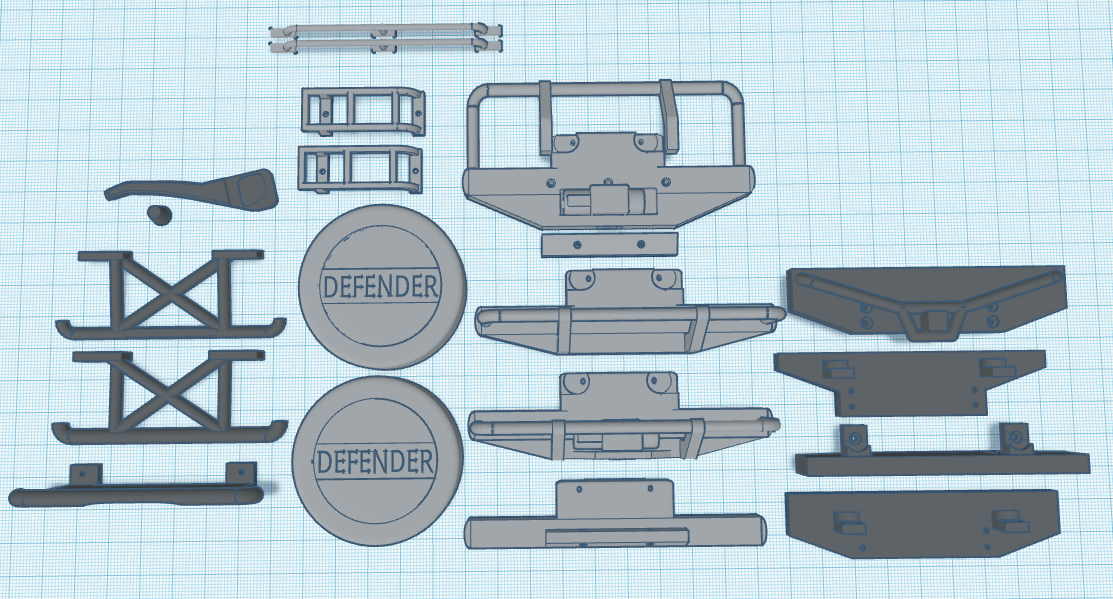 RC4WD 1/18 D90 Parts and accessories