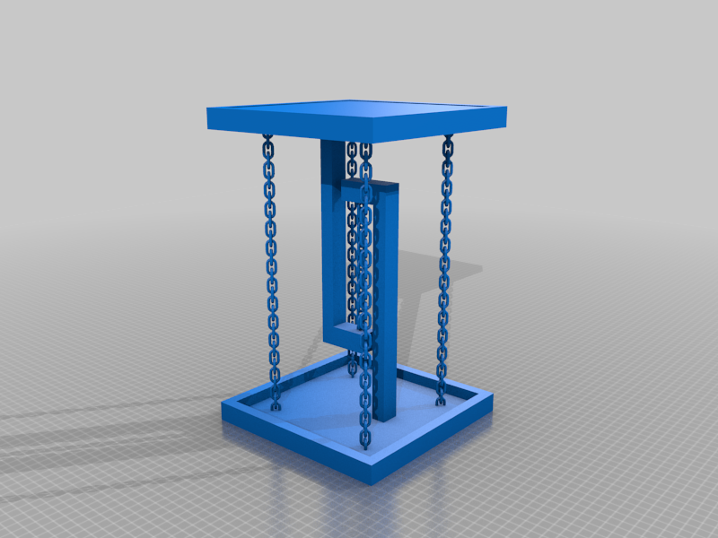 Mesa flotante (cadenas)