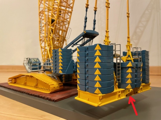 1/50 Liebherr LR1600/2 Schwebeballast Stütze