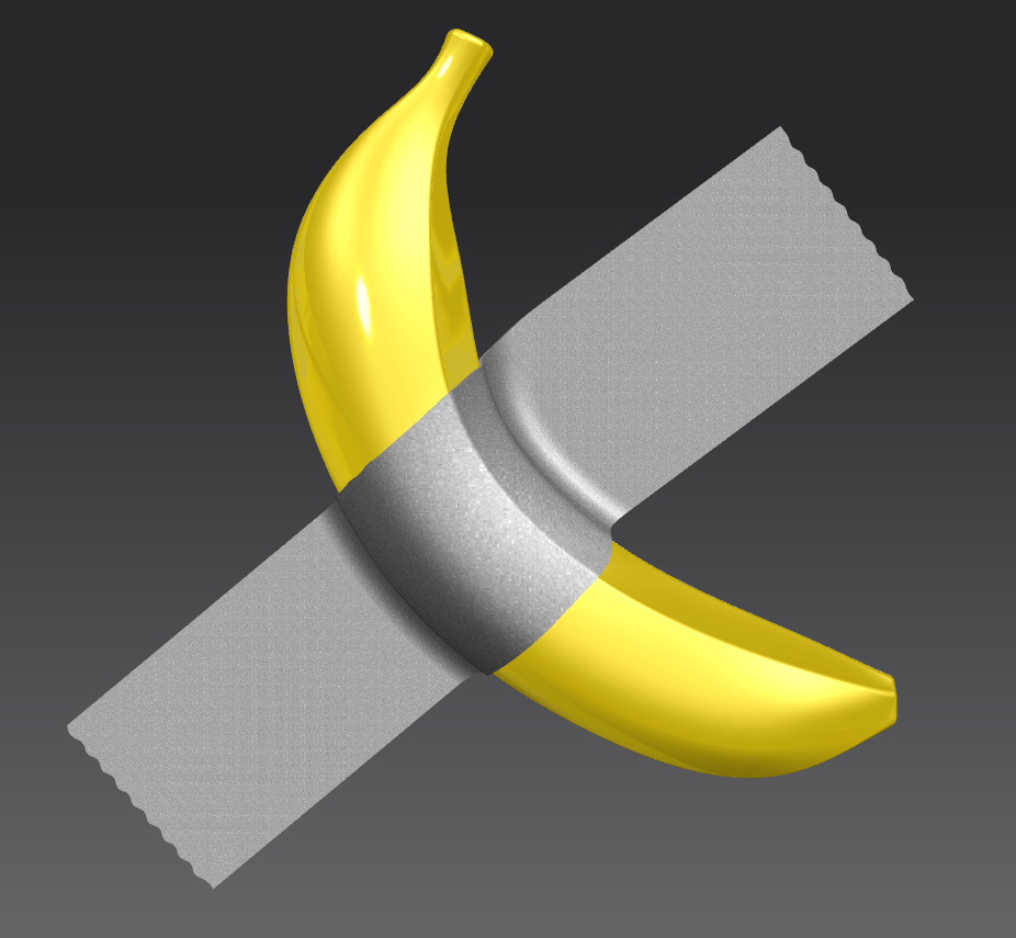 Duct-Taped Banana Art (Multicolor)