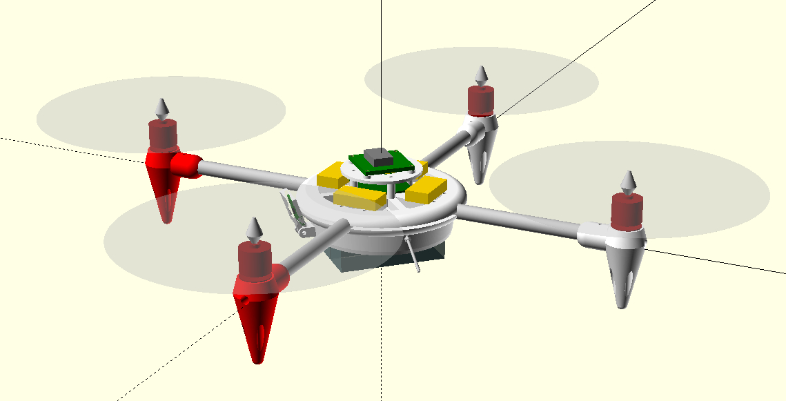 3D printable Quadcopter 500 SJX01D