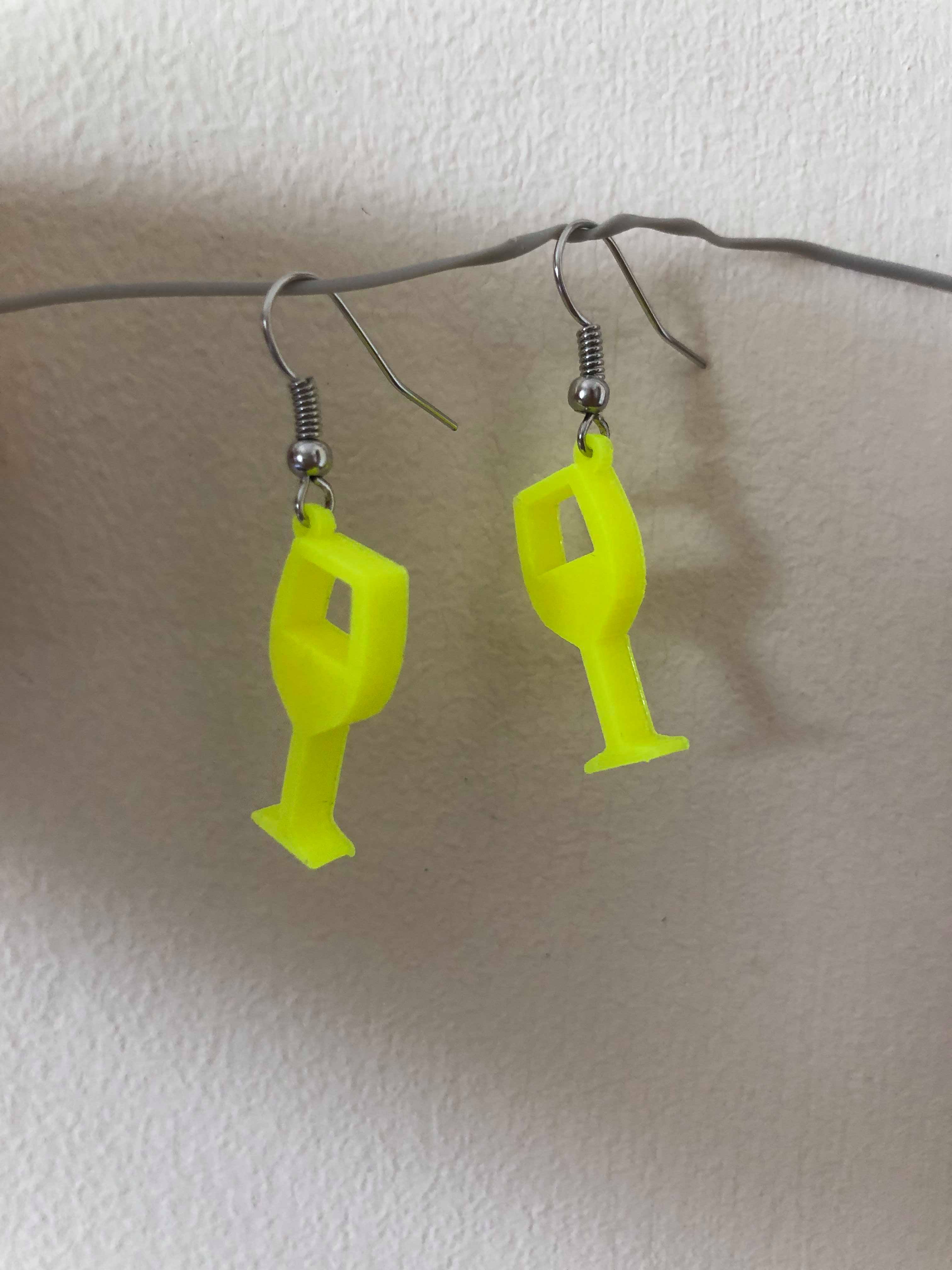 Wine Glass Earrings