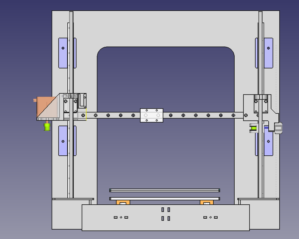 Tatara frame linear guides