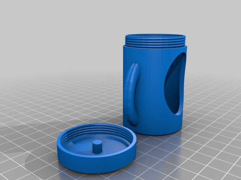 Dog poo bag roll holder with lid that fits