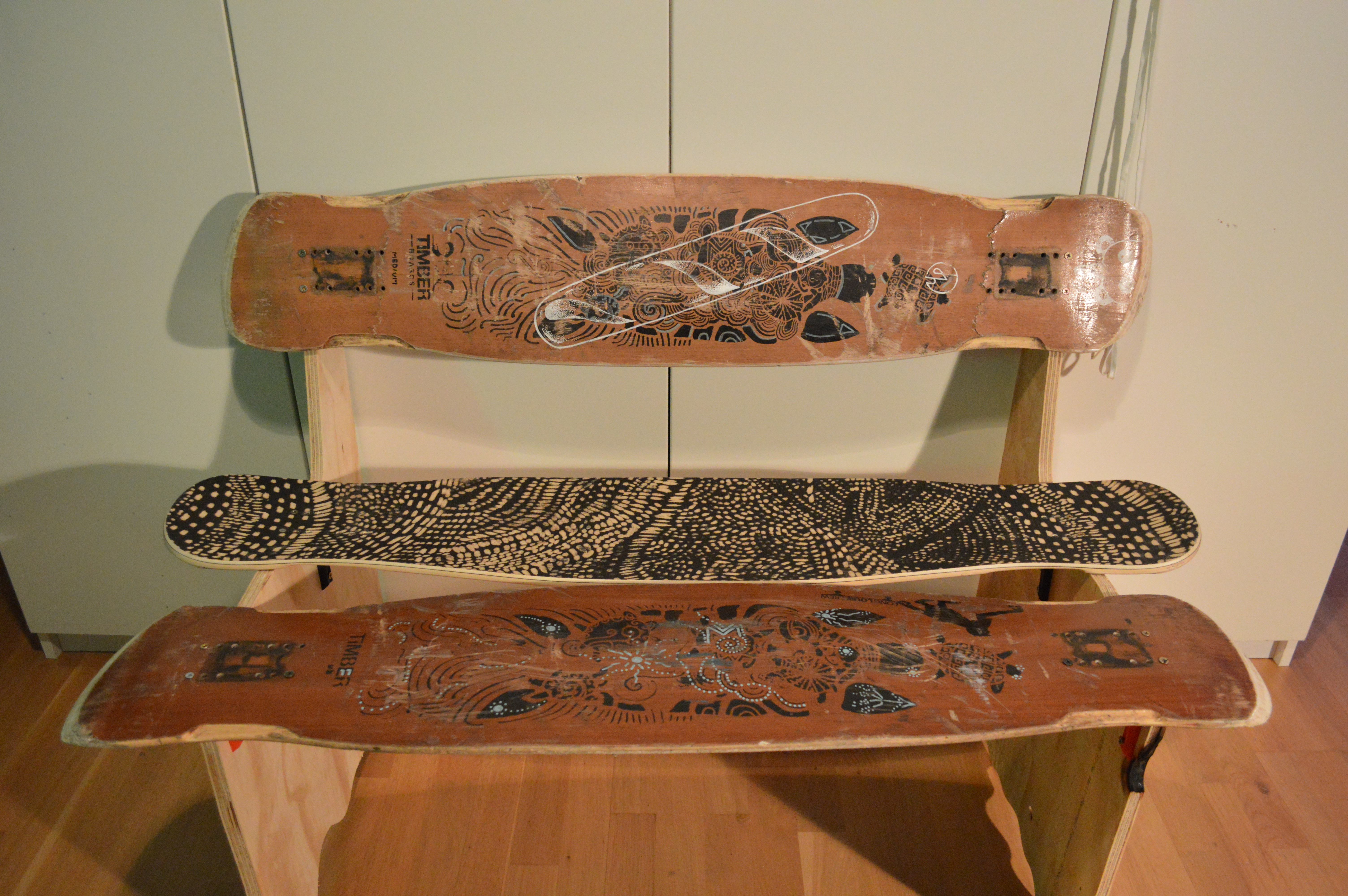 Longboard bench