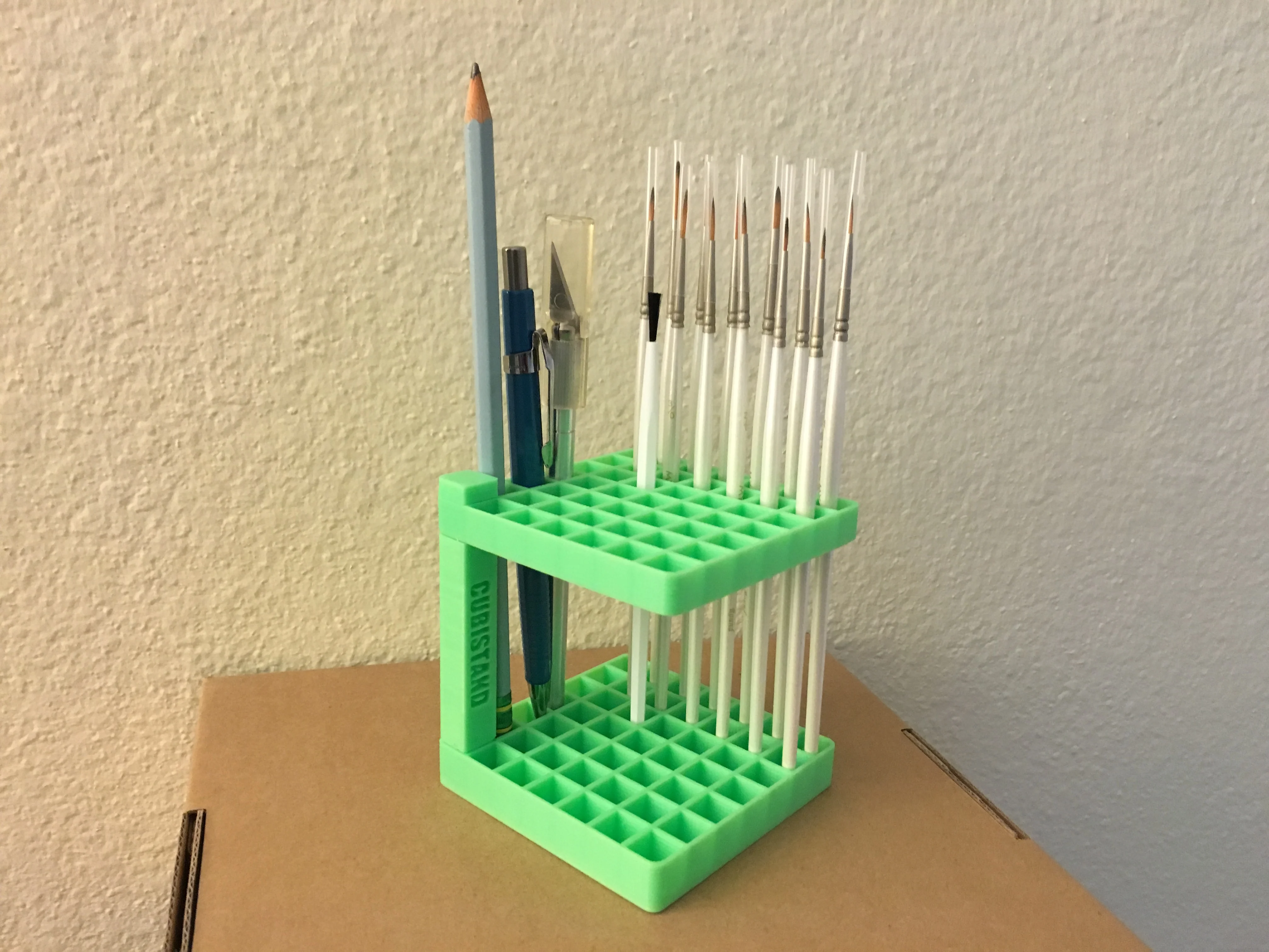 Cubistand Pencil Pen Brush Holder Stand